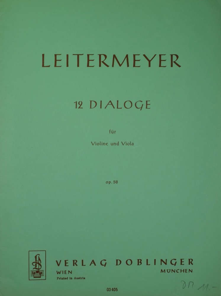 12 Dialoge, op. 58, für Violine und Bratsche