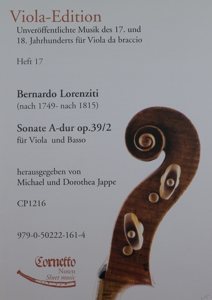 3 Sonaten, op. 39, für Bratsche und Kontrabass, daraus Nr.2, A-dur