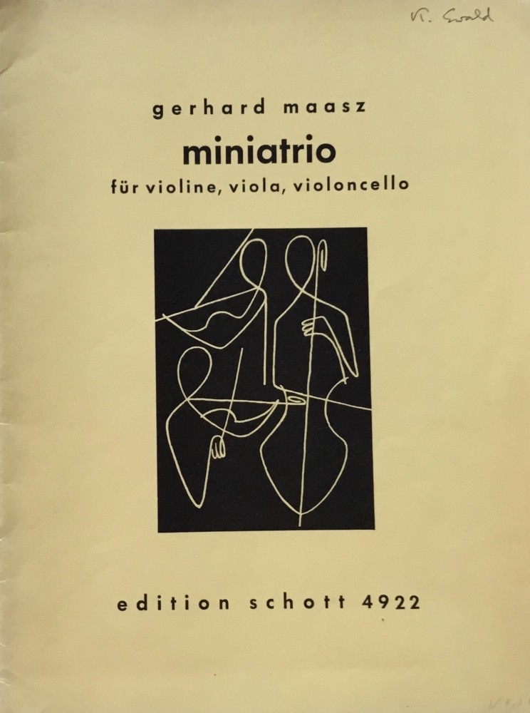 Miniatrio, für Violine, Bratsche und Violoncello