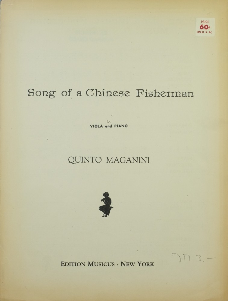 Song of a Chinese Fisherman, für Bratsche und Klavier
