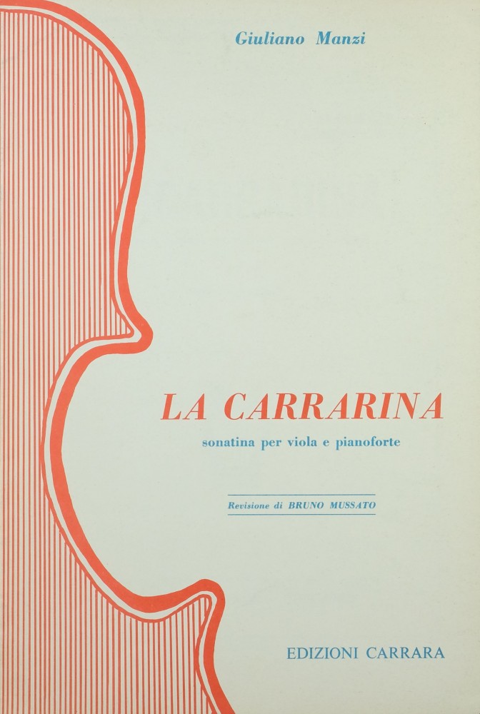 La Carrarina. Sonatina (a carattere didattico), für Bratsche und Klavier