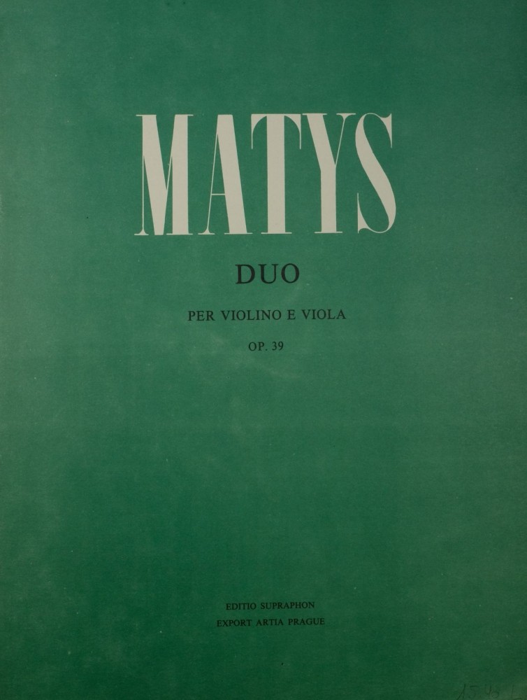 Duo, op. 39, für Violine und Bratsche