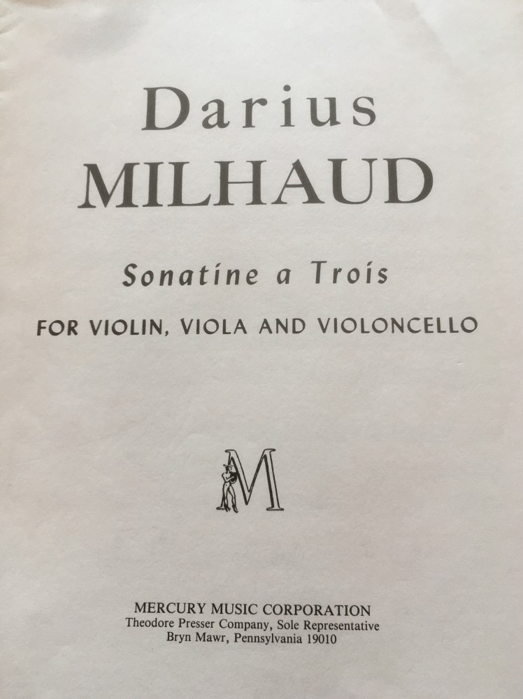 Sonatine à trois, op. 221a, für Violine, Bratsche und Violoncello