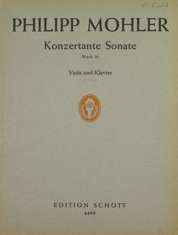 Konzertante Sonate, op. 31, für Bratsche und Klavier