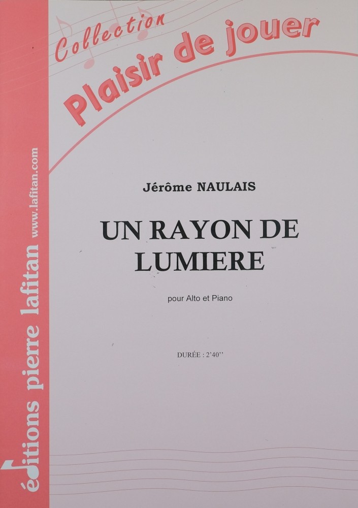 Un rayon der lumière, for Viola and Piano