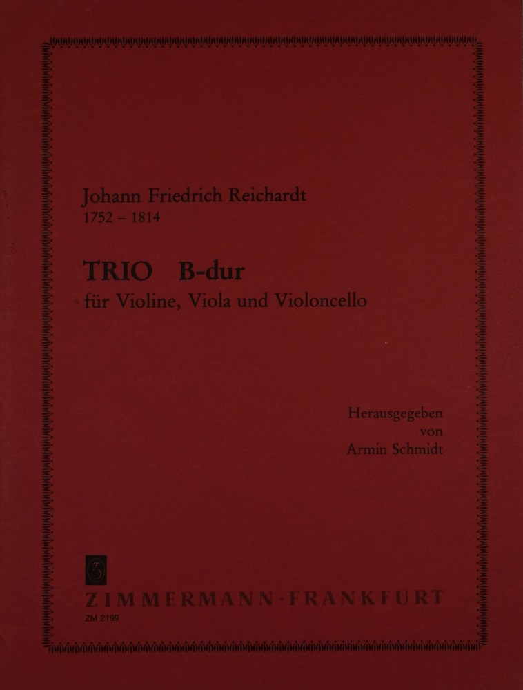 Trio B-dur, für Violine, Bratsche und Violoncello