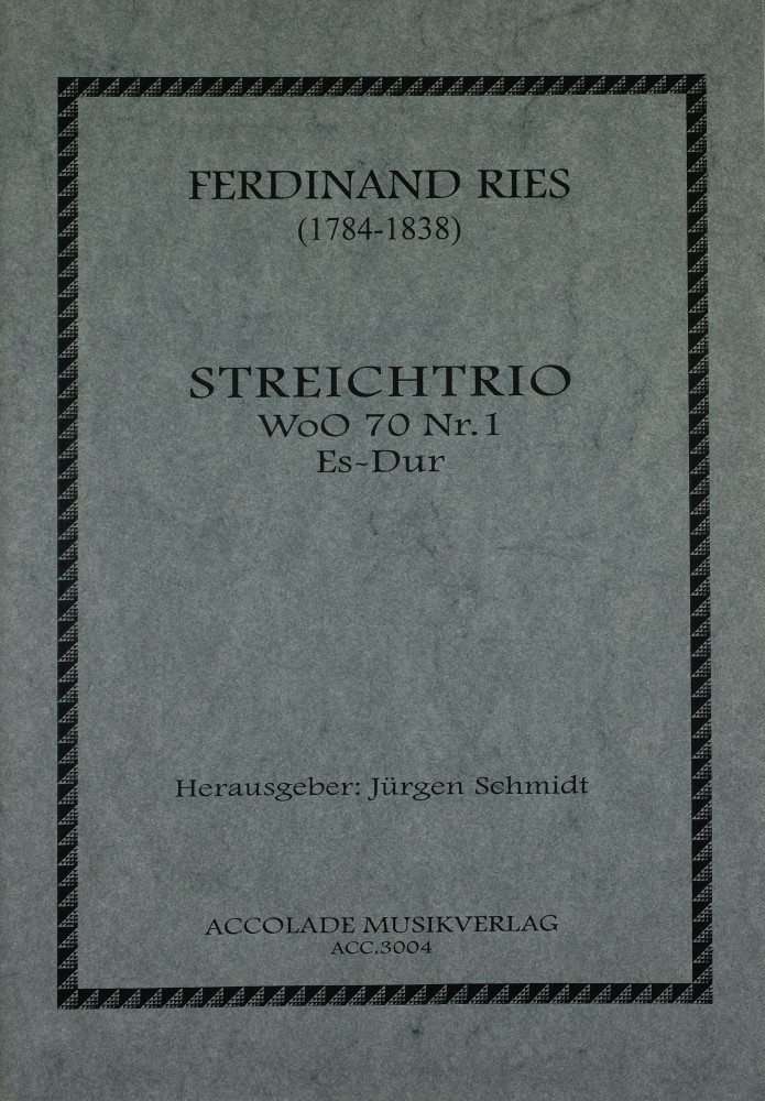 Streichtrio Es-dur, Wo0 70, Nr. 1, für Violine, Bratsche und Violoncello
