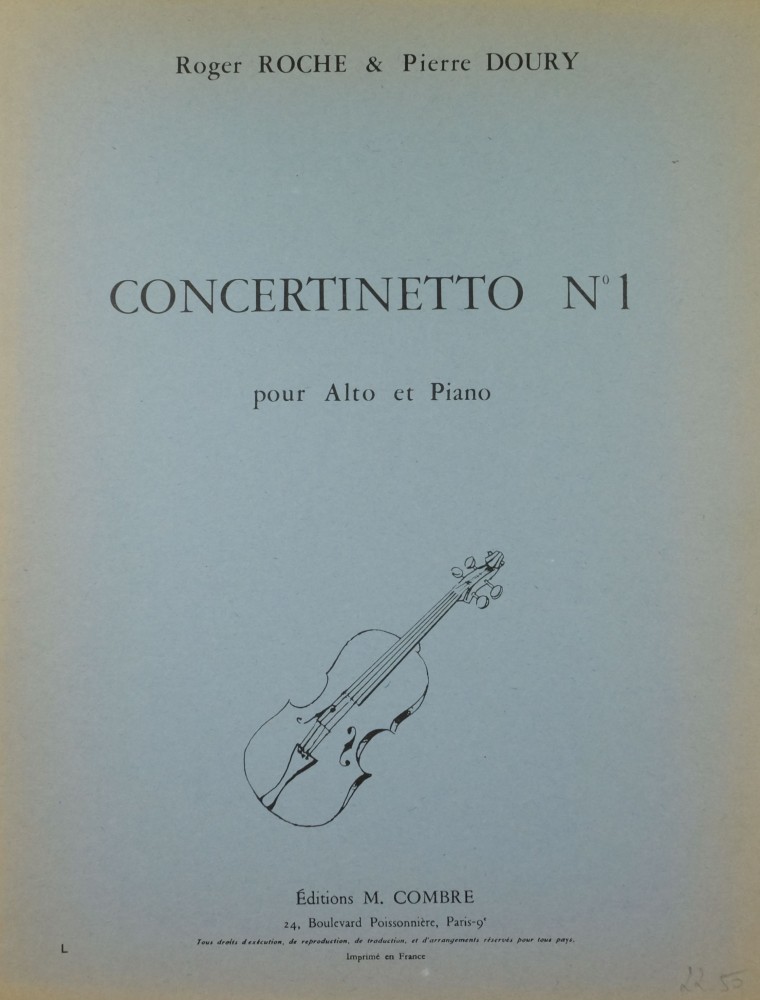 Concertinetto 1, für Bratsche und Orchester