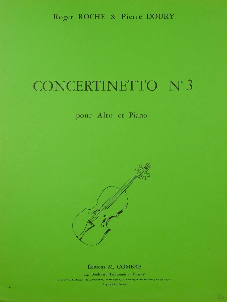 Concertinetto 3, für Bratsche und Orchester