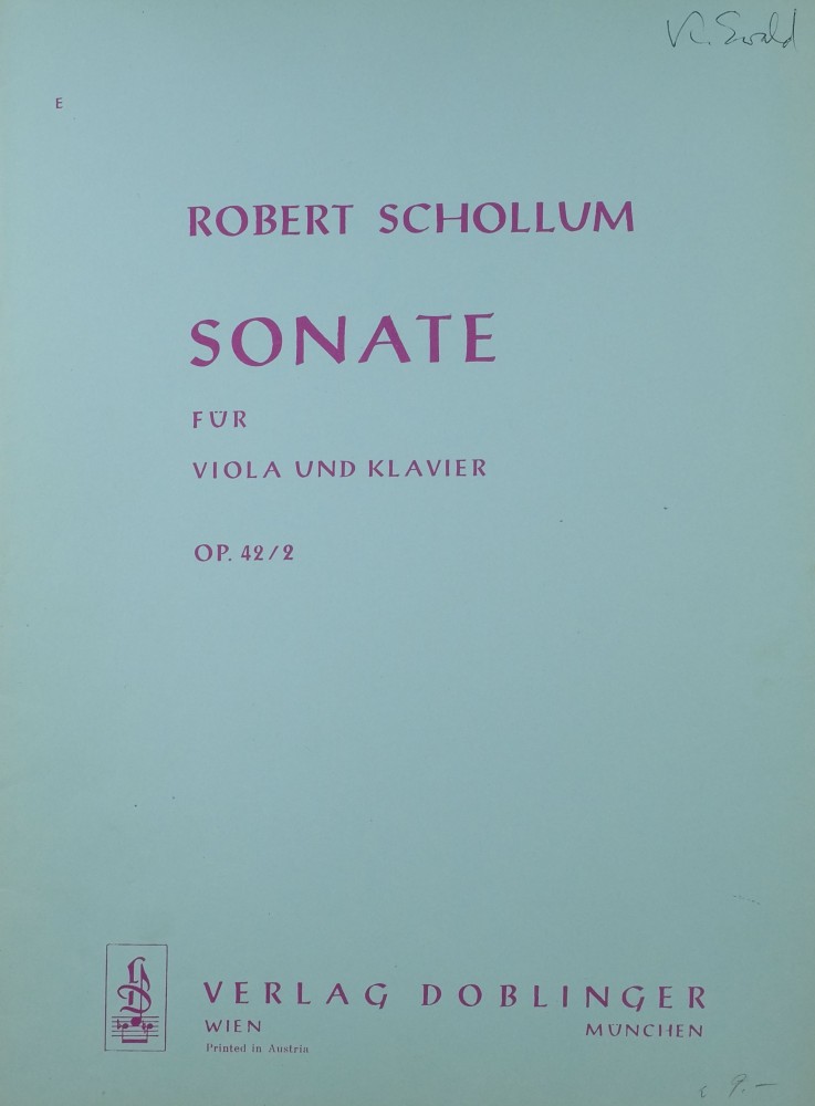 Sonate, op. 42, Nr. 2, für Bratsche und Klavier