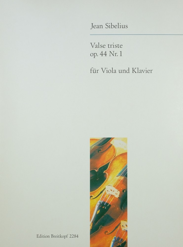 Valse triste, op. 44, Nr. 1, arrangiert für Bratsche und Klavier, 1907