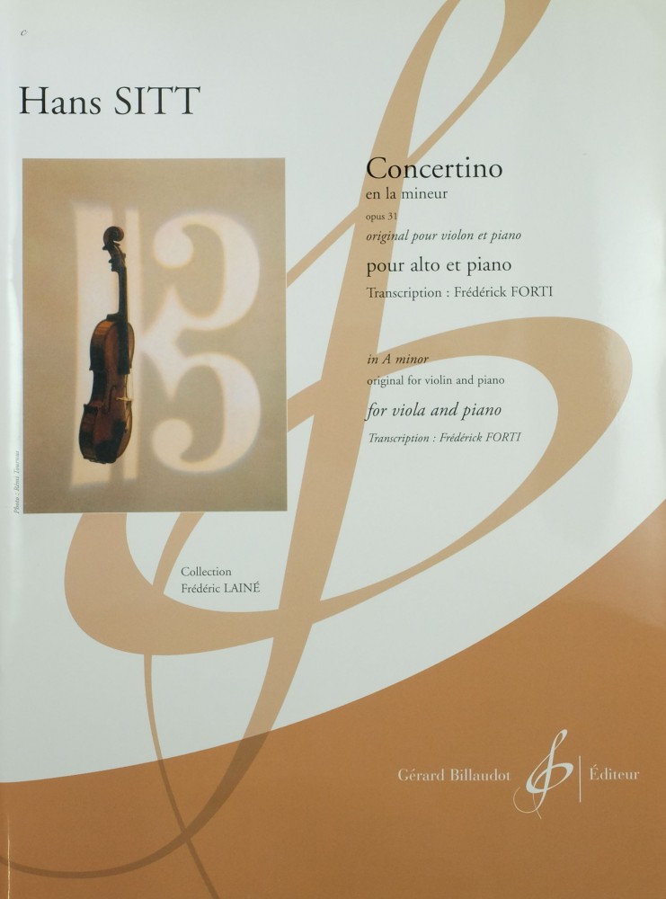 Concertino a-moll, op. 31, für Violine und Klavier, bearbeitet für Bratsche und Klavier