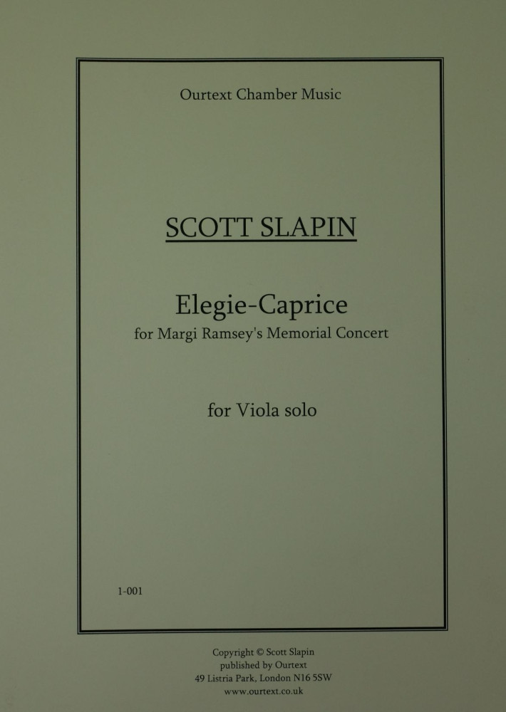 Elegy-Caprice, for Viola