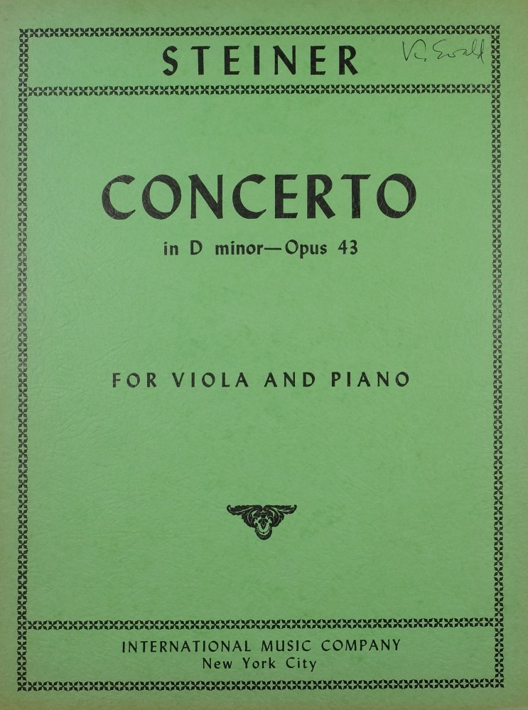 1.? Konzert d-moll, op. 43, für Bratsche und Orchester
