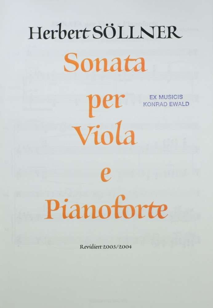 2.? Sonata for Viola and Piano
