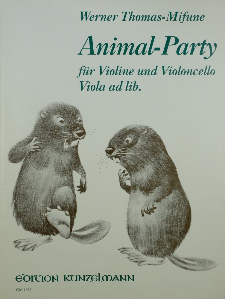 Animal-Party, für Violine und Violoncello (& Bratsche ad libitum)