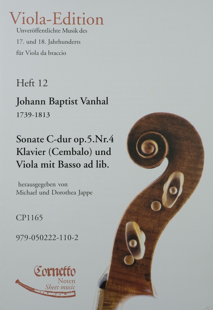 Sonate C-dur, op. 5, Nr. 4, für Bratsche und Klavier (Cembalo)