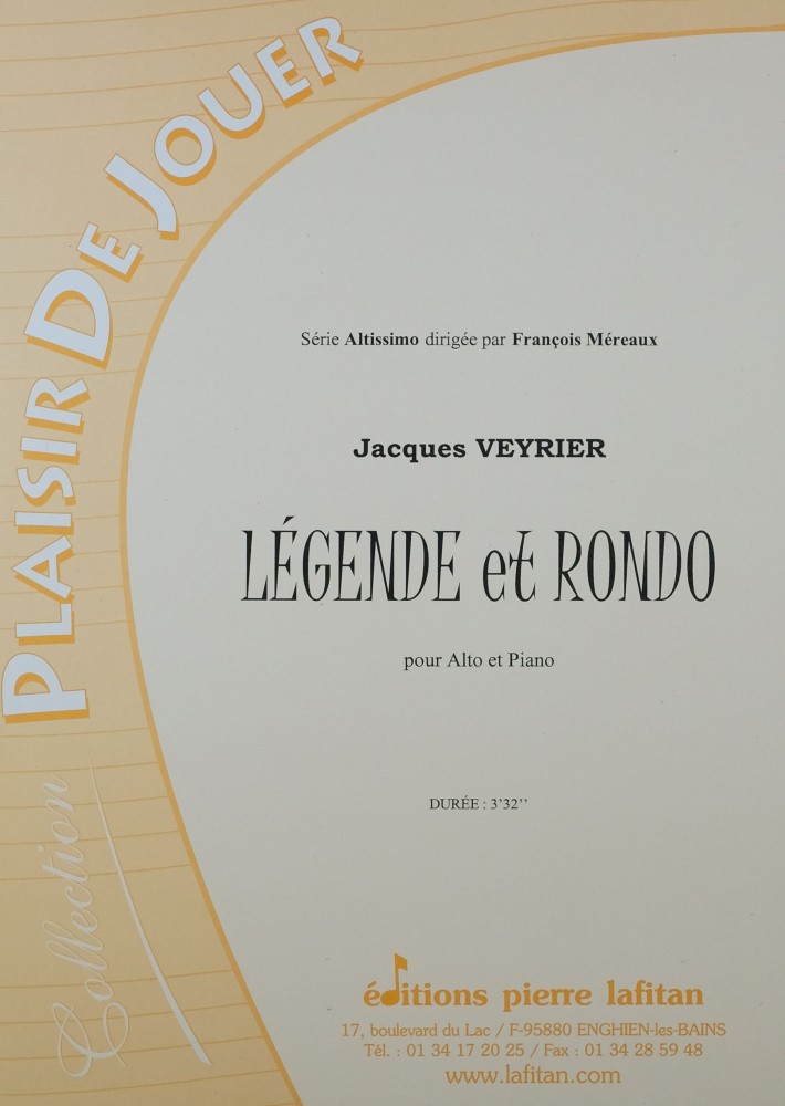Légende et Rondo, für Bratsche und Klavier