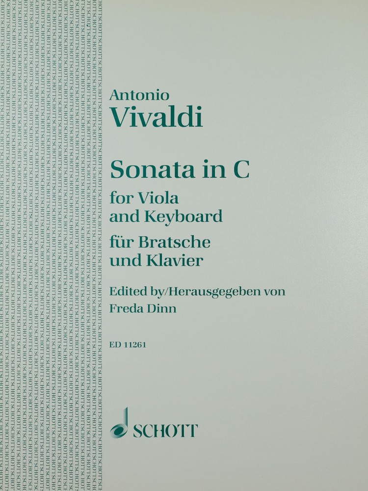 Sonate C-Dur, arrangiert für Bratsche und Klavier