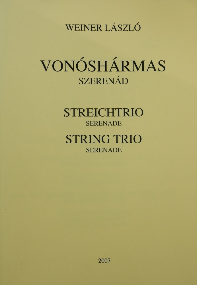 Trio (Serenade), für Violine, Bratsche und Violoncello