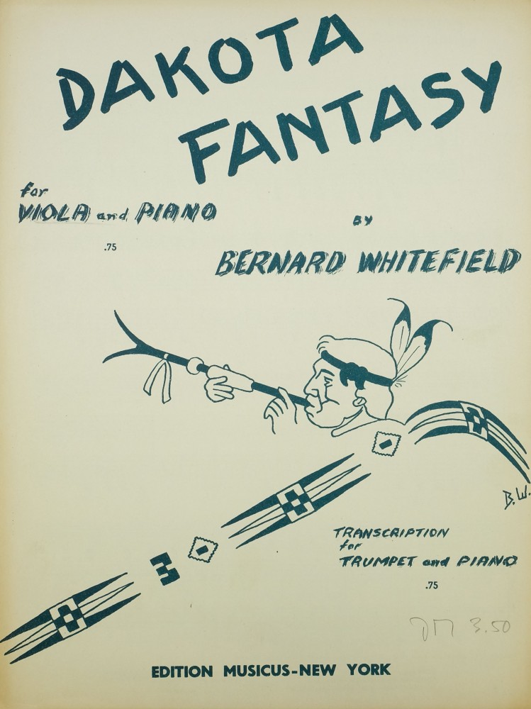 Dakota Fantasy, für Violine (Bratsche) und Klavier