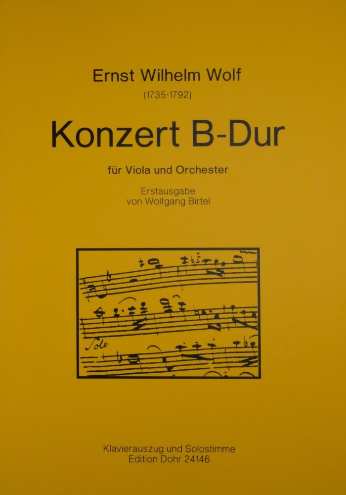Konzert B-dur, für Bratsche und Orchester