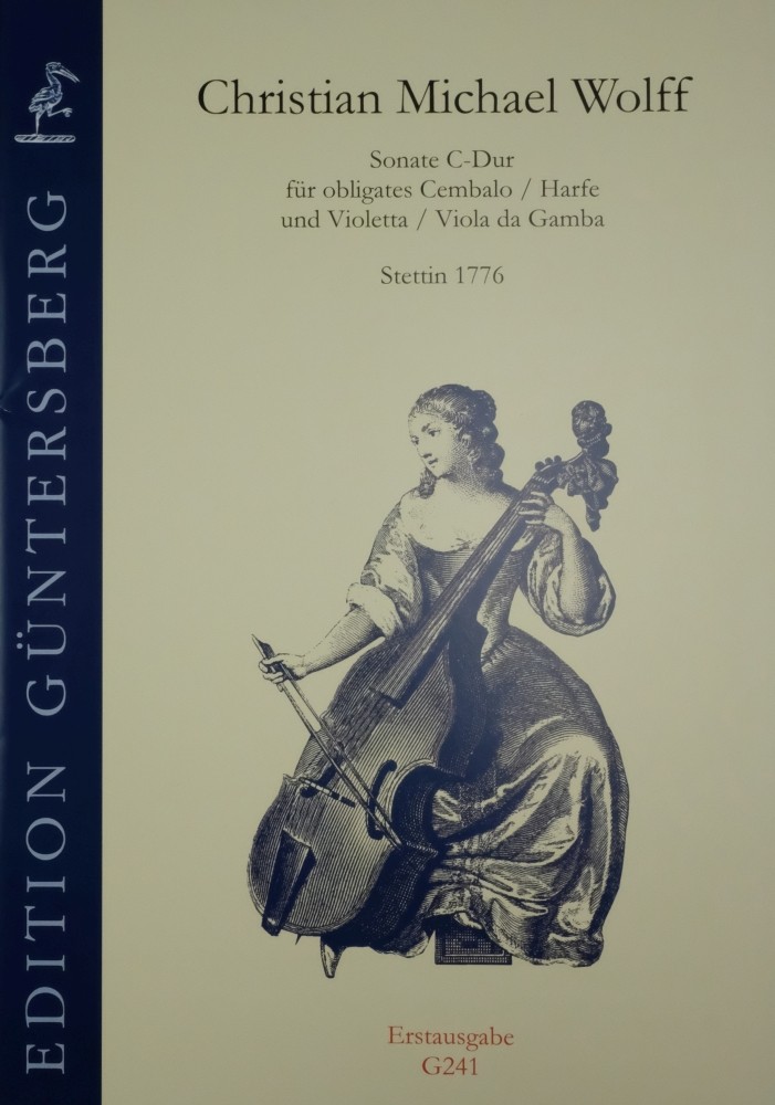 Sonate C-dur, für obligates Cembalo (Harfe) und Violetta (Viola da Gamba)
