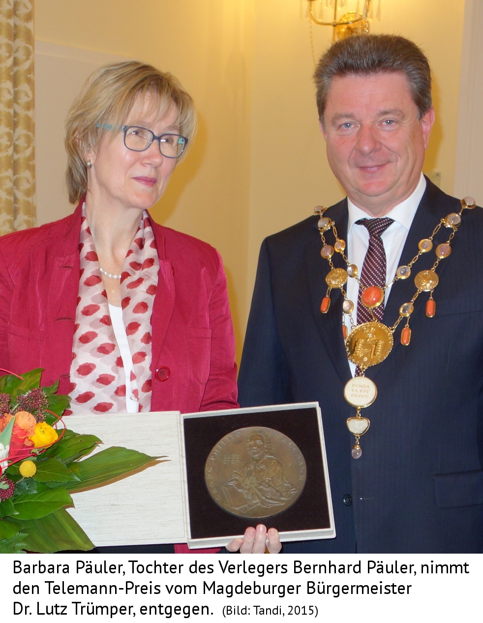 Barbara Päuler und Dr. Lutz Trümpler, Bürgermeister, Magdeburg